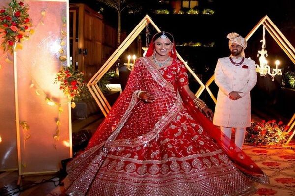 Red Lehenga In Wedding