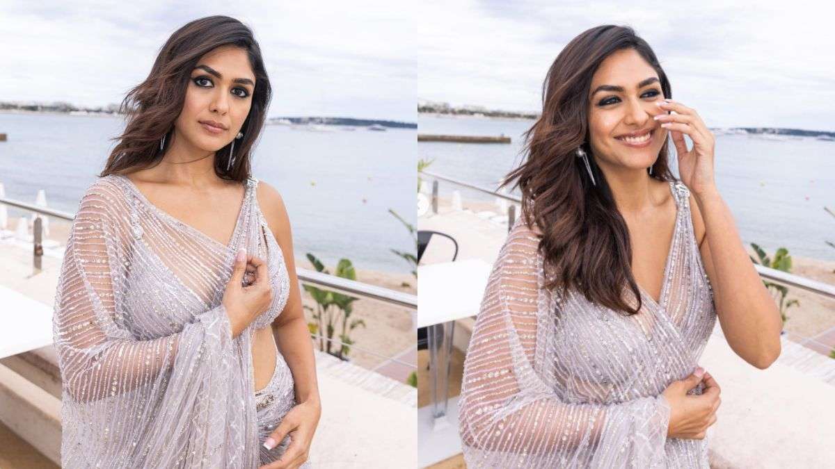 Mrunal Thakur 2nd look at Cannes 2023: Actress Set the Fire With Her Sari At Red Carpet Mrunal Thakur 2nd look at Cannes 2023: Actress Set the Fire With Her Sari At Red Carpet