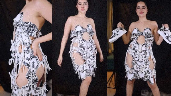 Urfi Javed slips into a BOLD dress 