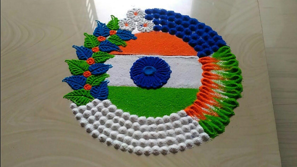  Independence Day Rangoli Design