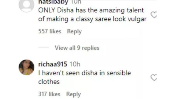 Disha Patani blouse designs 