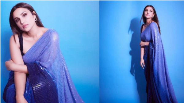 parineeti chopra fusion saree