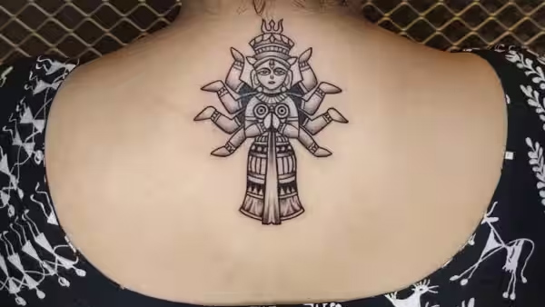  navratri special mehndi tattoo design simple and easy see photos