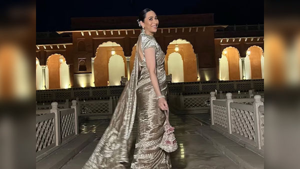 How to style tissue silk saree B-Town Actress inspired Tissue silk sarees for wedding and festive season see latest photos