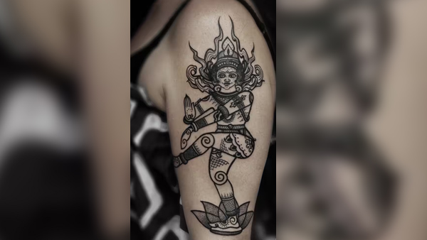  navratri special mehndi tattoo design simple and easy see photos