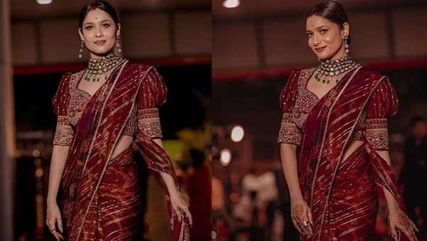 bb 17 contestant ankita lokhande saree 
