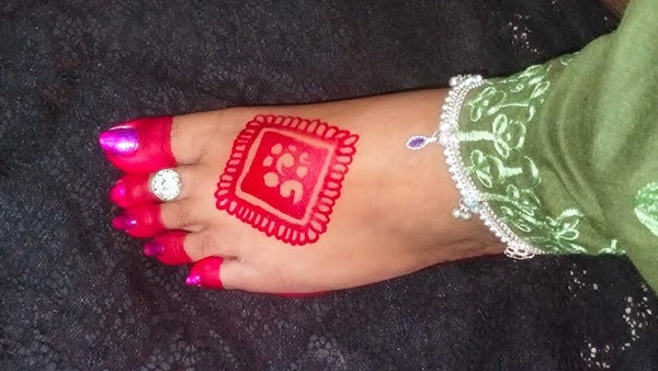  Simple and beautiful Alta design for Navratri and Durga Puja 2023