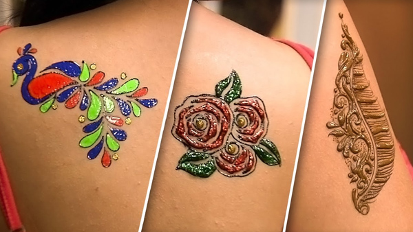  navratri special mehndi tattoo design simple and easy see photos