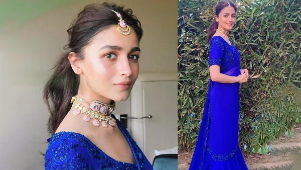karwa chauth hairstyle easy: Alia 