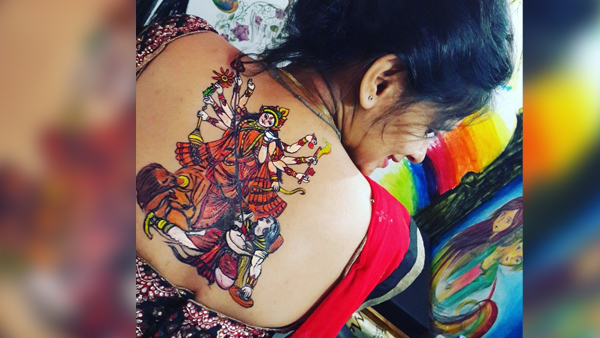  navratri special mehndi tattoo design simple and easy see photos