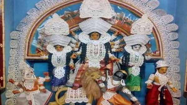 Navratri Famous 256 years old Statue in Durga Bari Varanasi Which has not immersed, know interesting story