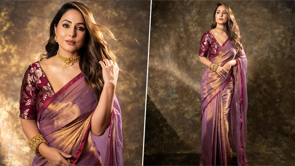 Diwali 2023 Dress Ideas: actress hina khan inspired ethnic outfits and sarees for diwali party
