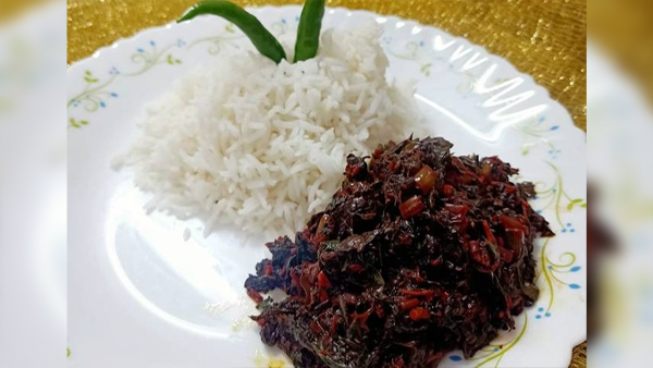 Laal Saag Recipe in Chhath Puja 