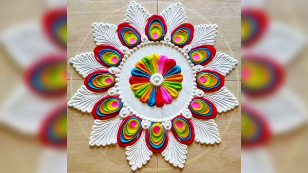 Tulsi vivah 2023 : Easy and Simple Tulsi Vivah Special 7 Rangoli Designs Photos 