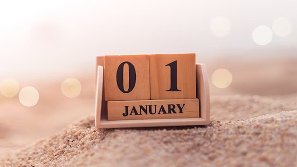 Who declared first of January to be New Year 