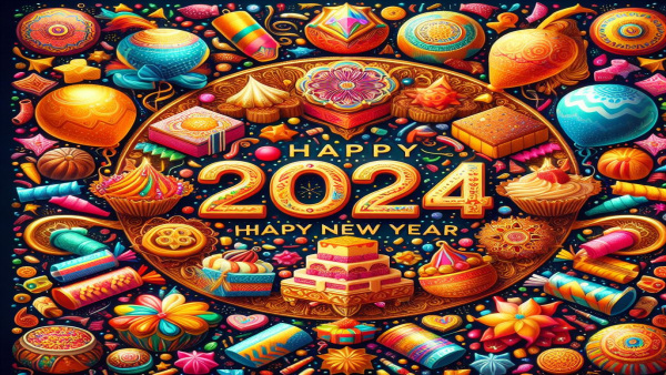 Happy New Year 2024 in Advance Wishes, Messages, Quotes, Sms, Facebook, Whatsapp Status in Hindi