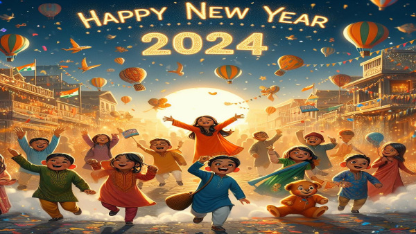 Happy New Year 2024 Best Wishes, Messages, Quotes, Sms, Facebook, Whatsapp Status in Hindi