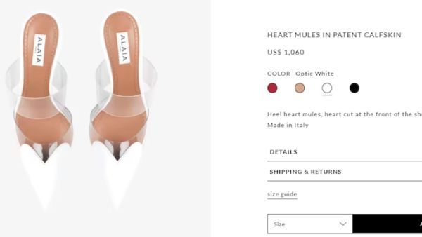 heart shaped heels in christmas celebration 