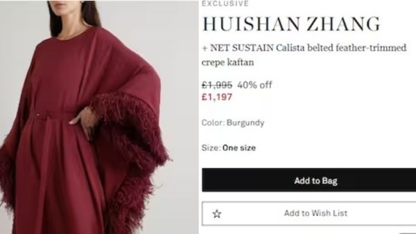 Sonam Kapoor wore burgundy feathered kaftan for Christmas