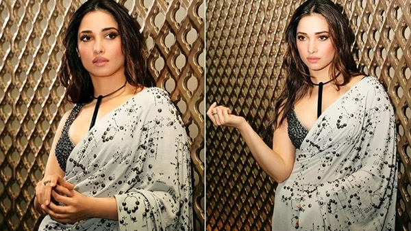 Tamannaah Bhatia latest chiffon sar