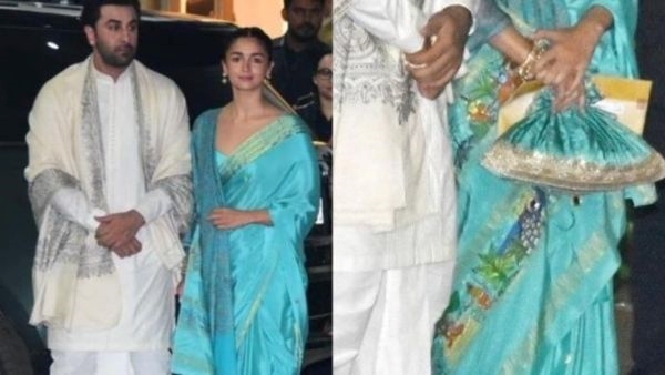 Alia Bhatts Pine Green Saree at Ram Mandir Pran Prathishta Ceremony Echoes Ramayan