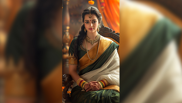 AI Generated Latest Tri Colour Saree Design for Gantantra Diwas