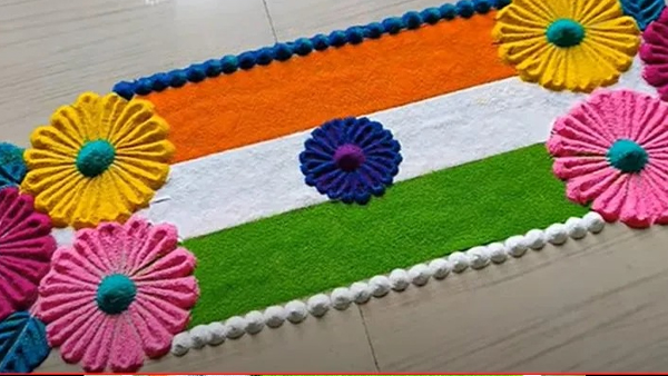 Republic Day Rangoli Designs : 