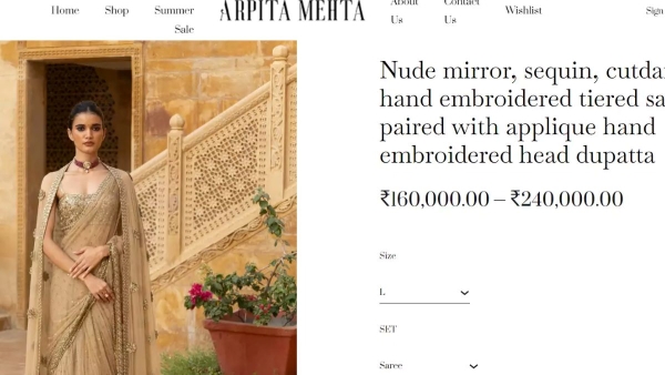 Ananya Panday Saree cost 