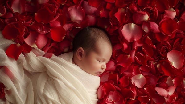 Baby Girl Names On Rose Flower : 