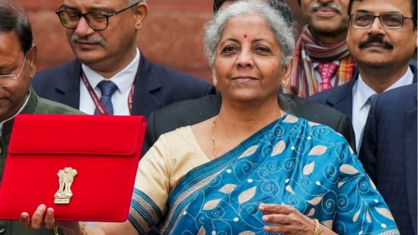  Minister Nirmala Sitharaman Picks A Handwoven Blue Silk K