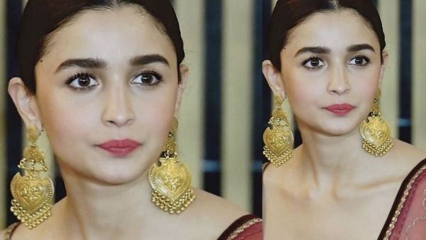 Alia Bhatt classy statement earrings