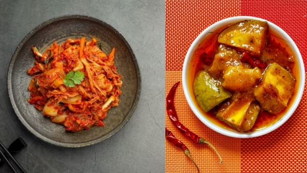 difference between Korean dish Kimchi and Indian dish pickle