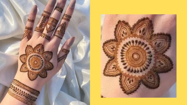 Floral mehndi design