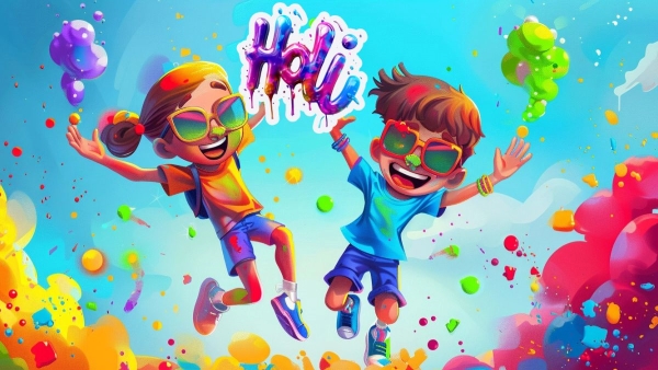 Happy Holi Cartoon amp amp Animated Images