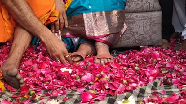 son Raunak Gurjar made slippers for mother From his own skin