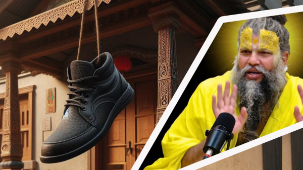 Premanand Ji Maharaj Pravachan Why People Hang Black Shoe in Front of House Kala Joota Kyu Tangte Hai