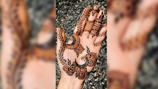 chaand design mehndi for front hand chaand design mehndi for front hand