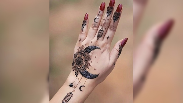 Chaand-Sitara Mehndi Designs Chaand-Sitara Mehndi Designs