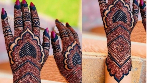 Pakistani front hand mehndi design