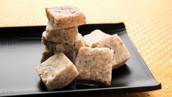 Coconut Burfi Recipe For Navratri Day 8 Bhog
