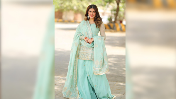 Pakistani Tv Serial Jannat Se Aagay Fame Actress Kubra Khan Inspired Suit For Eid Ul Fitr