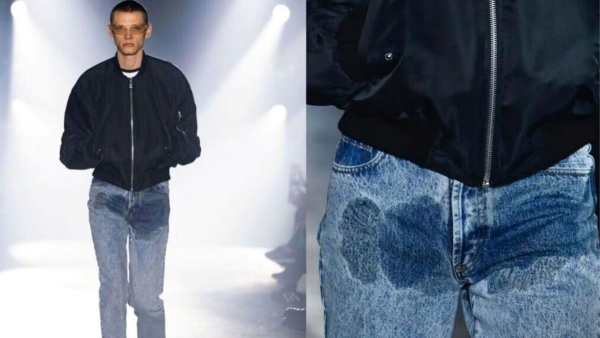 London-based designer sells pee stain denim jeans for Rs 50 000