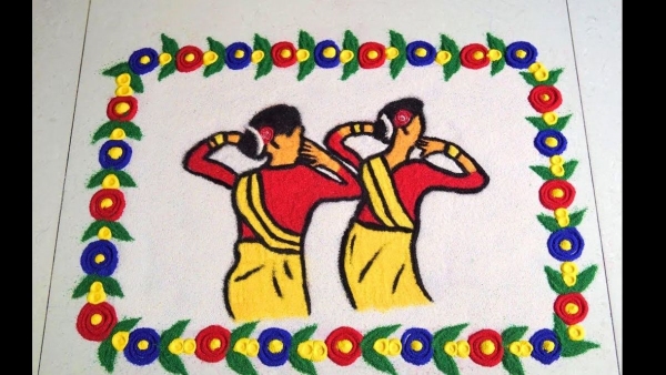 Bohag Bihu 2024 Ke liye Rangoli Ki Design Bohag Bihu 2024 Ke liye Rangoli Ki Design