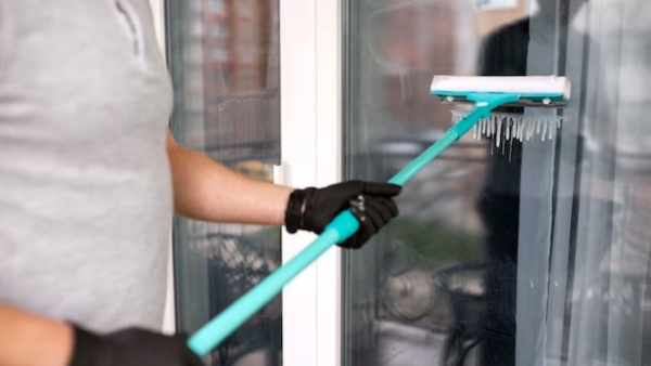 how to clean outside windows you cant reach easily in hindi