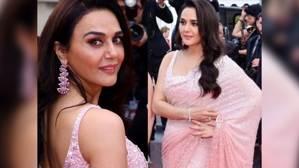 Preity Zinta red carpet Look at Cannes 2024