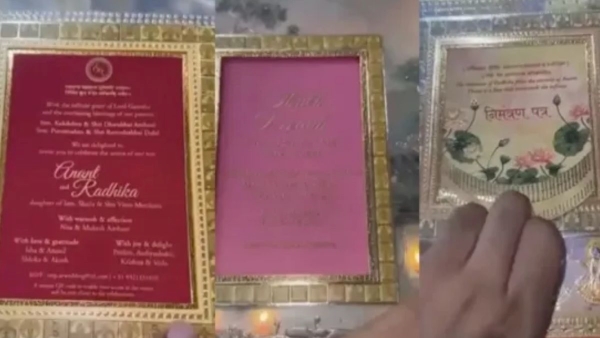 Anant Ambani-Radhika Merchant s Siver-gold wedding invite goes viral