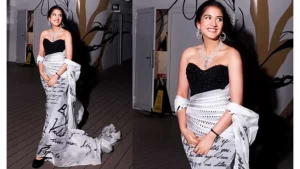 Radhika Merchant Got Anant Ambani s Love Letter Printed On Her Chiffon Gown