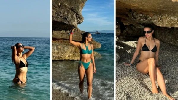 Animal star Tripti Dimri flaunting her bikini body