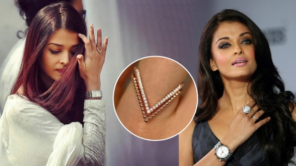 What is the meaning behind the V-ring worn by Aishwarya Rai Bachchan