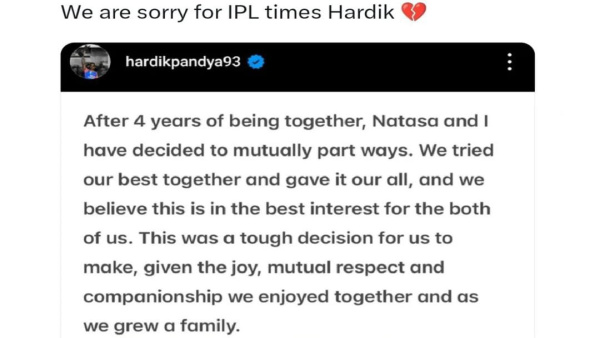 Hardik Pandya Natasa Stankovic divorce see how social media reacts on the couples separation
